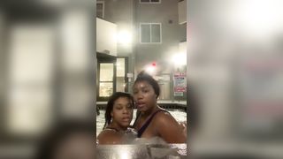 Chanell Heart Fucks Megan Vaughn in the Buidling Jacuzzi (NEIGHBORS WATCH)