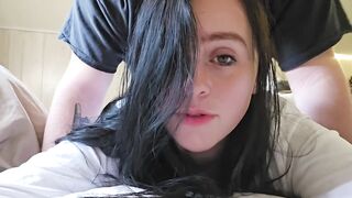 Teasing Beautiful Brunette Wifes Tight Ass With The Tip Of My Cock While She Dirty Talks For Me