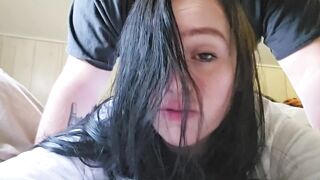 Teasing Beautiful Brunette Wifes Tight Ass With The Tip Of My Cock While She Dirty Talks For Me