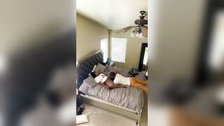 Surprised to see what the bedroom camera caught!