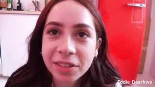 Adorable Teen Redhead Sucks BF's Dick To Express Love And Gets Mouthful Of Cum