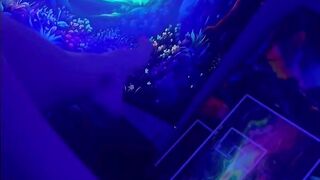 New Neighbor BBC who happens to know my husband really well stops by to hang w us . Husband films us