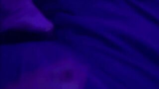 New Neighbor BBC who happens to know my husband really well stops by to hang w us . Husband films us