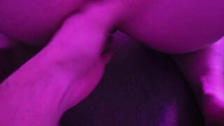 Little slut gets fucked hard in her tight pussy, she moans with cum in her tight cunt