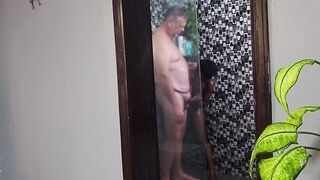 Morning Shower Sex is the best she makes me eat her pussy after I cummed in her