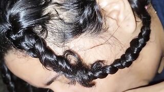 A black college girl gives oral sex to her boyfriend's best friend