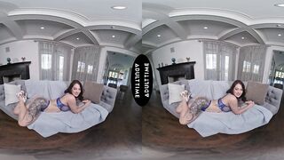 UP CLOSE VR - PAWG Beauty In Sexy Lingerie Maddy May Has Her Pussy RUINED By Your Monster Cock POV