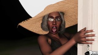 Big Butt Granny Catches the Pastor Fucking after Church