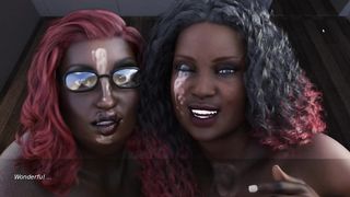 CHUBBY HOLIDAYS - EBONY THREESOME WITH MOTHER AND DAUGHTER (4/5)