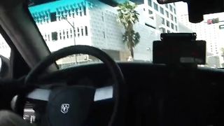 Wife sucks Uber drivers Black dick for FREE RIDE!