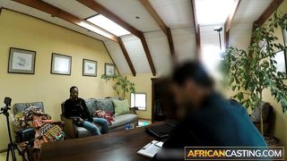 Casting - Hard Anal and Massive Facial for Black Teen