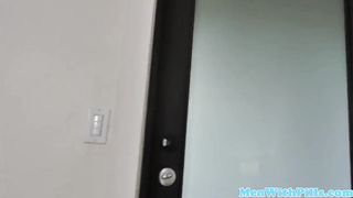 Thick black teen cockriding older man cowgirl