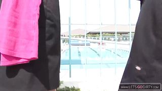 chubby black teen gets fucked on her first date