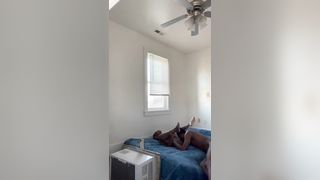 Couple enjoy each other on off day