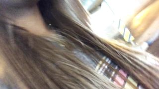 Peeing in crowded parking lot - ALMOST CAUGHT