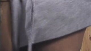 White stud fucks ebony teen's butt hole in alley then gives her facial