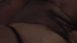 Busty ebony fucked by her white lover