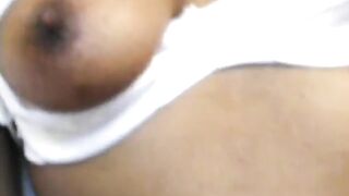 Ebony teen getting her tight cunt fucked