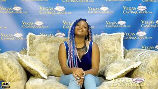 Ebony Big Ass Fucked Deep POV - Solo Masturbation - Interracial Fucking Close Up - In Vegas Porn Casting