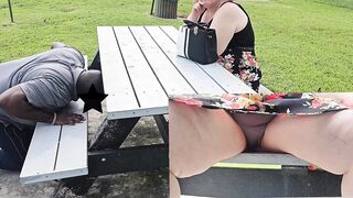 Perverted stranger in park try to get me to take my panty off