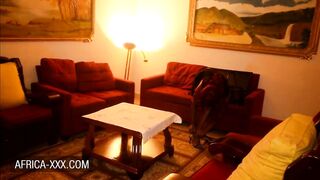 Burglar caught by redhead big tits ebony for a quickie