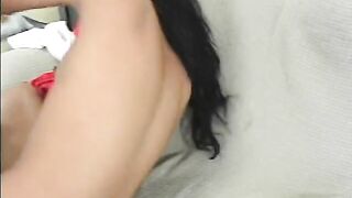 Ebony chick cant resist big cock