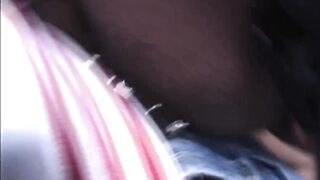 Hot slut loves to suck a stranger's cock outdoors