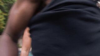 Big booty ebony gets fucked hard by a huge BBC