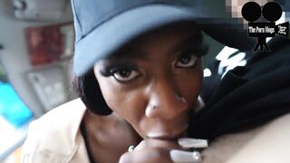 Ebony Babe Sucked Me Up In The Car And Got A Hard Pounding On That Ass 