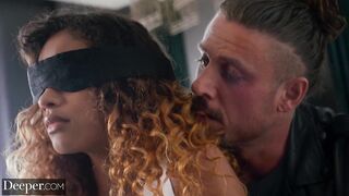 Deeper. Actress Scarlit submits to her scene partner's kinks