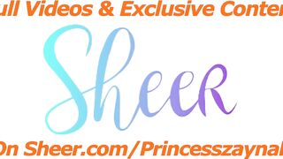 Horny Teen Creams All Over A Big Black Cock In Her Ripped Jeans [ Full Video On Sheer ]