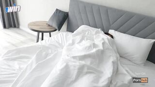 A lustful maid in erotic lingerie woke me up, rode my dick and got cum on her sexy tummy - Terri Orl