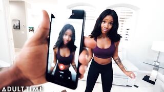 Lacey London Caught in Ripped Yoga Pants & Creampied by Step-Brother!