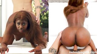 Perfect big ass on this beautiful exotic amateur who really dreams of being an influencer