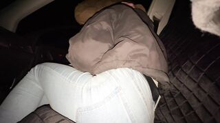 brought a young slut home and roughly used her in the car