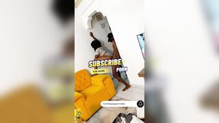 Home Alone With 18yo Stepsis!(Real Kenyan Raw Standing Sex)