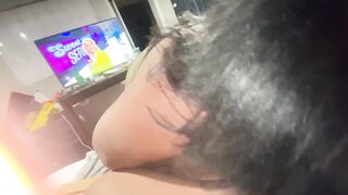 Ebony huge Fat Titty bbw home suckin dick HUGE TITS HANGING