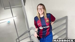 A Barcelona Supporter Fucked By PSG Fans in The Corridors Of The Football Stadium !!!