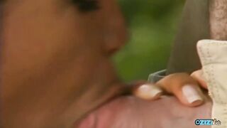 This ebony milf beauty approaches a man hungry for some cock and anal sex