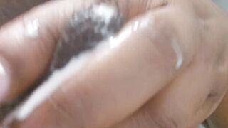 Close up big milky tits